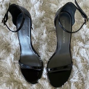 NEW Stuart Weitzman Nudistsong Black Heels 7.5